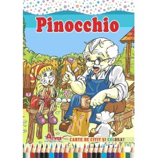 Pinocchio - carte de citit și colorat